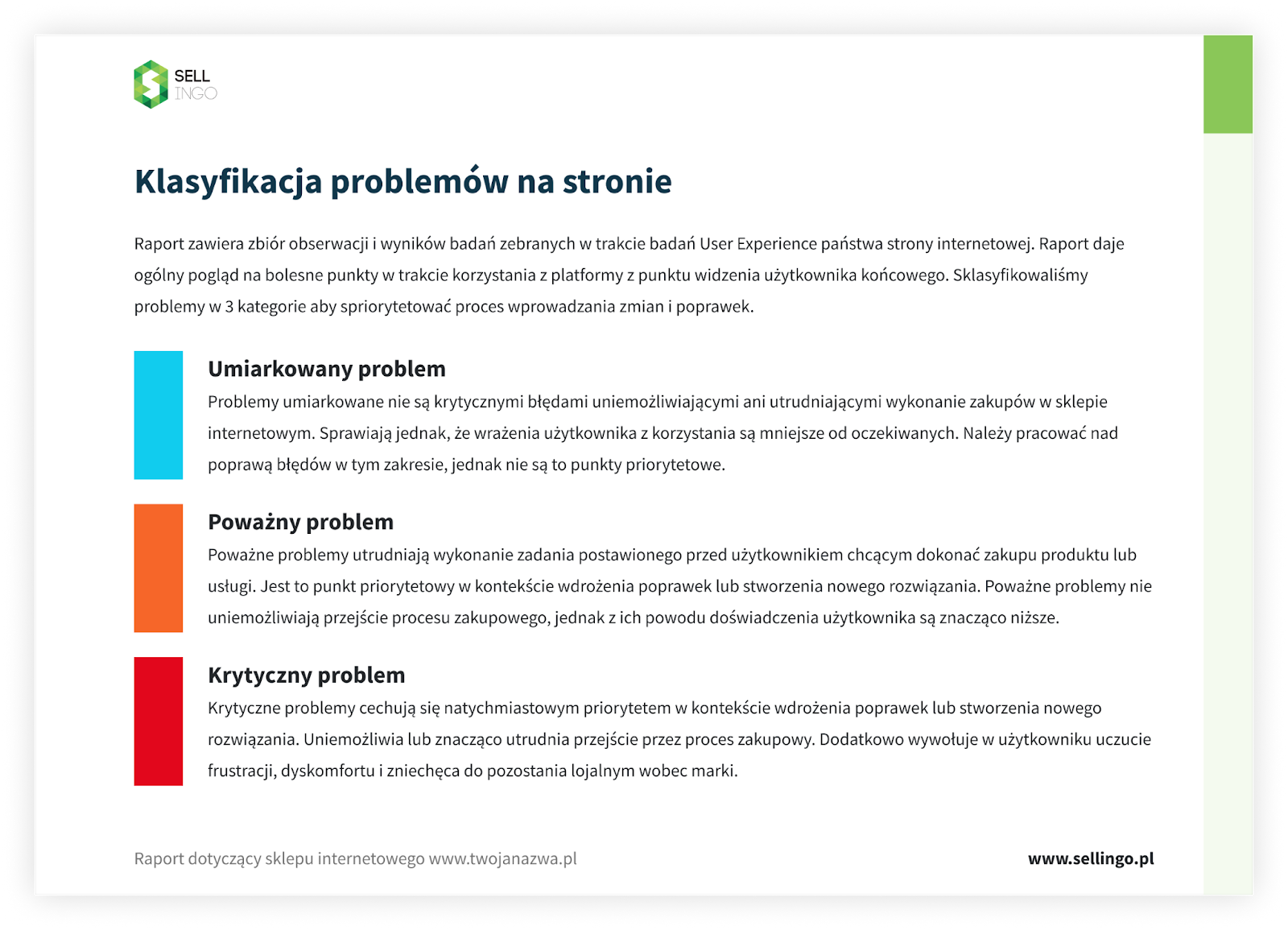 Problemy na stronie internetowej